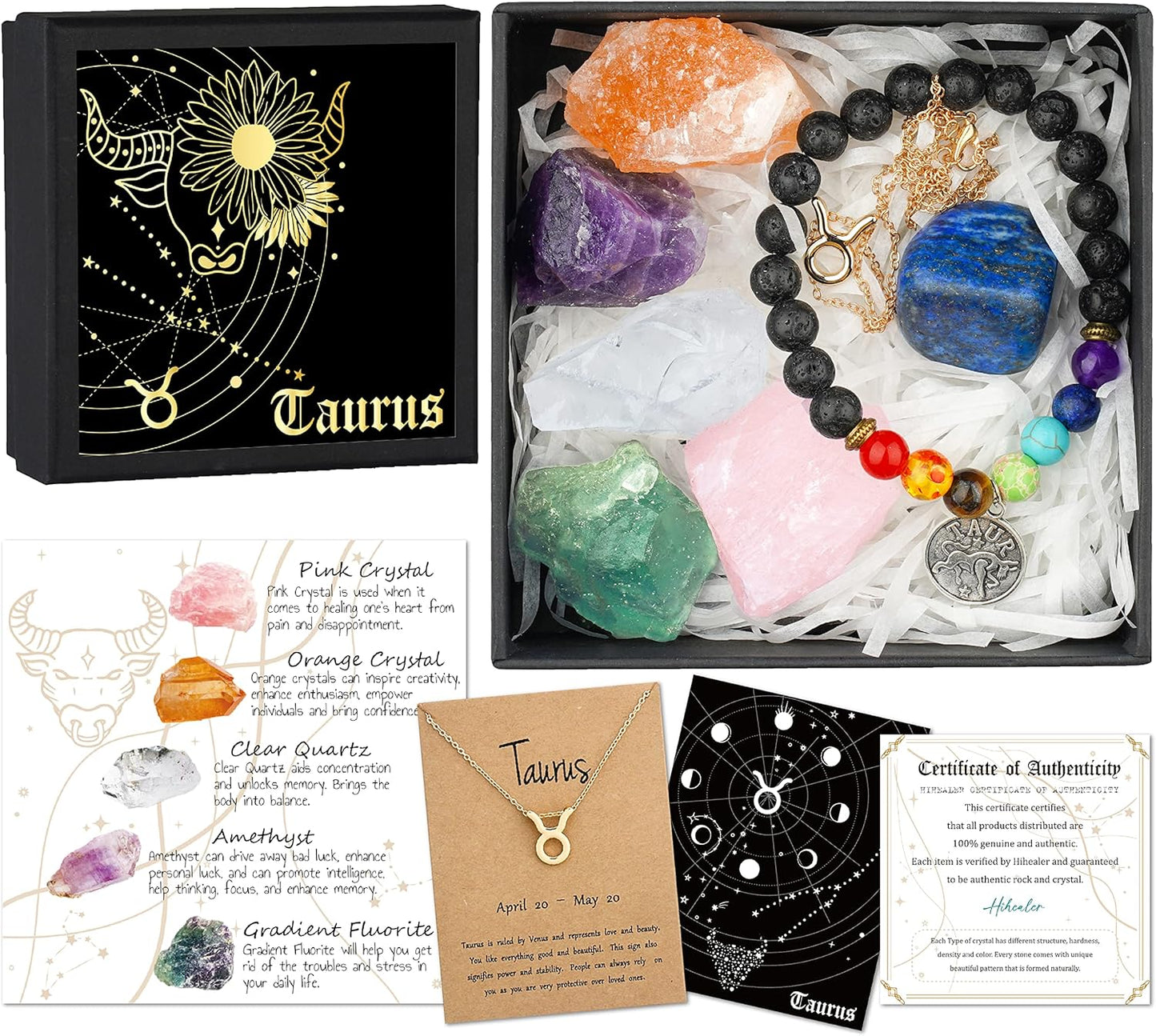Zodiac Birthstone Gift Box – Spiritual & Healing Astrology Gifts for Women