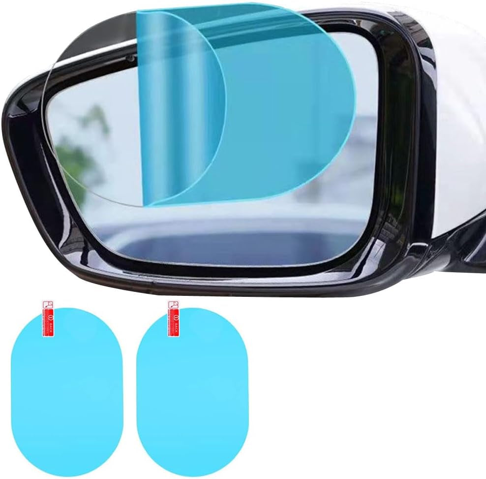 Car Rearview Mirror Film, 5.9"X3.9"Hd Na Waterproof Rainproof Transparent Protective Sticker, Universal Car Windows, Rearview Mirrors, Protective Film for Car Rear View Mirrors Side Windows (6PCS)