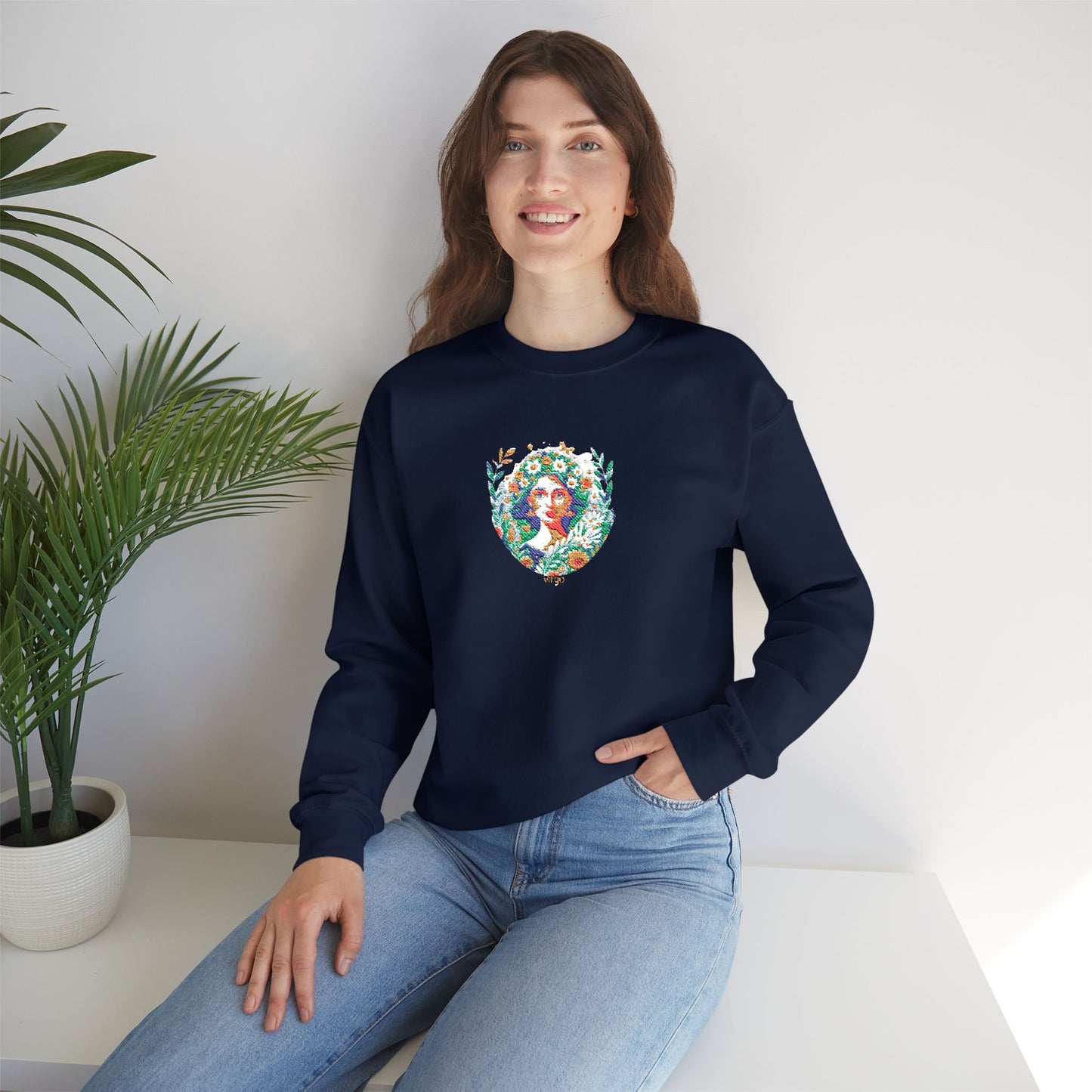 Virgo Zodiac Unisex Heavy Blend™ Crewneck Sweatshirt