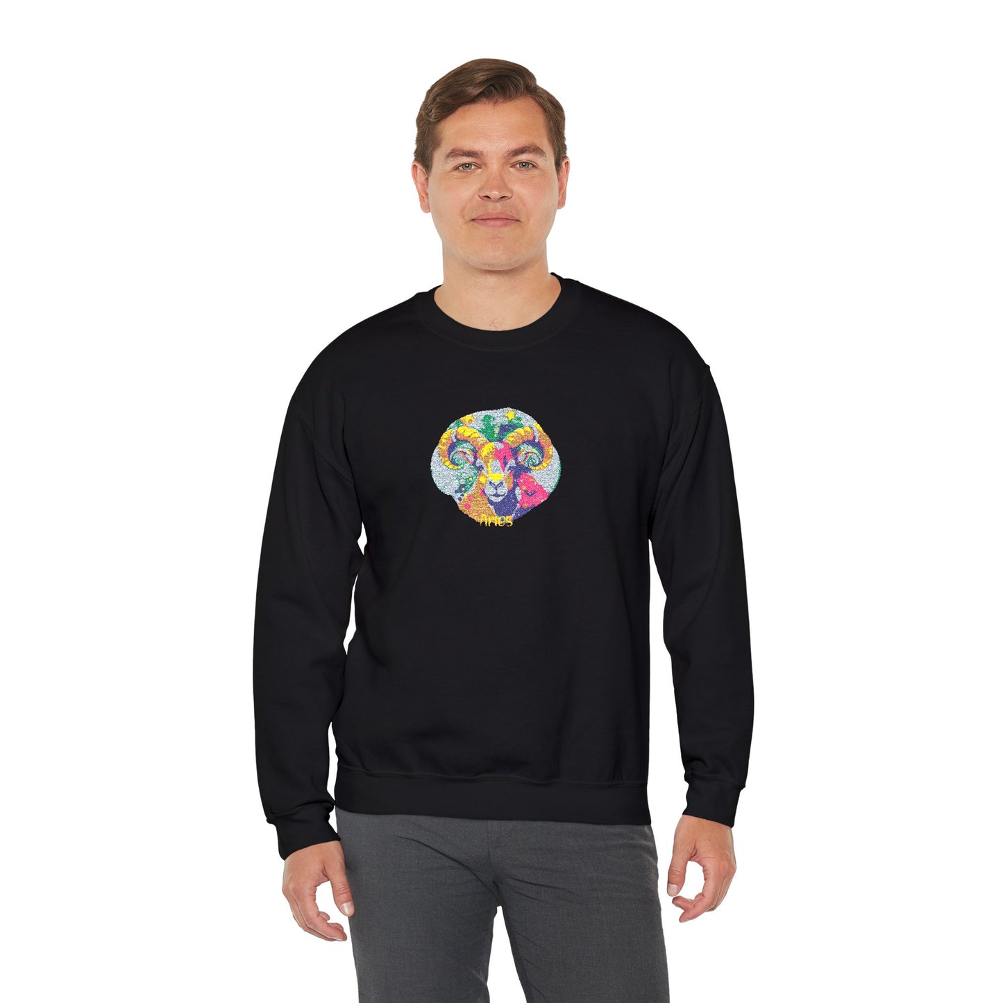 Aries Zodiac Unisex Heavy Blend™ Crewneck Sweatshirt