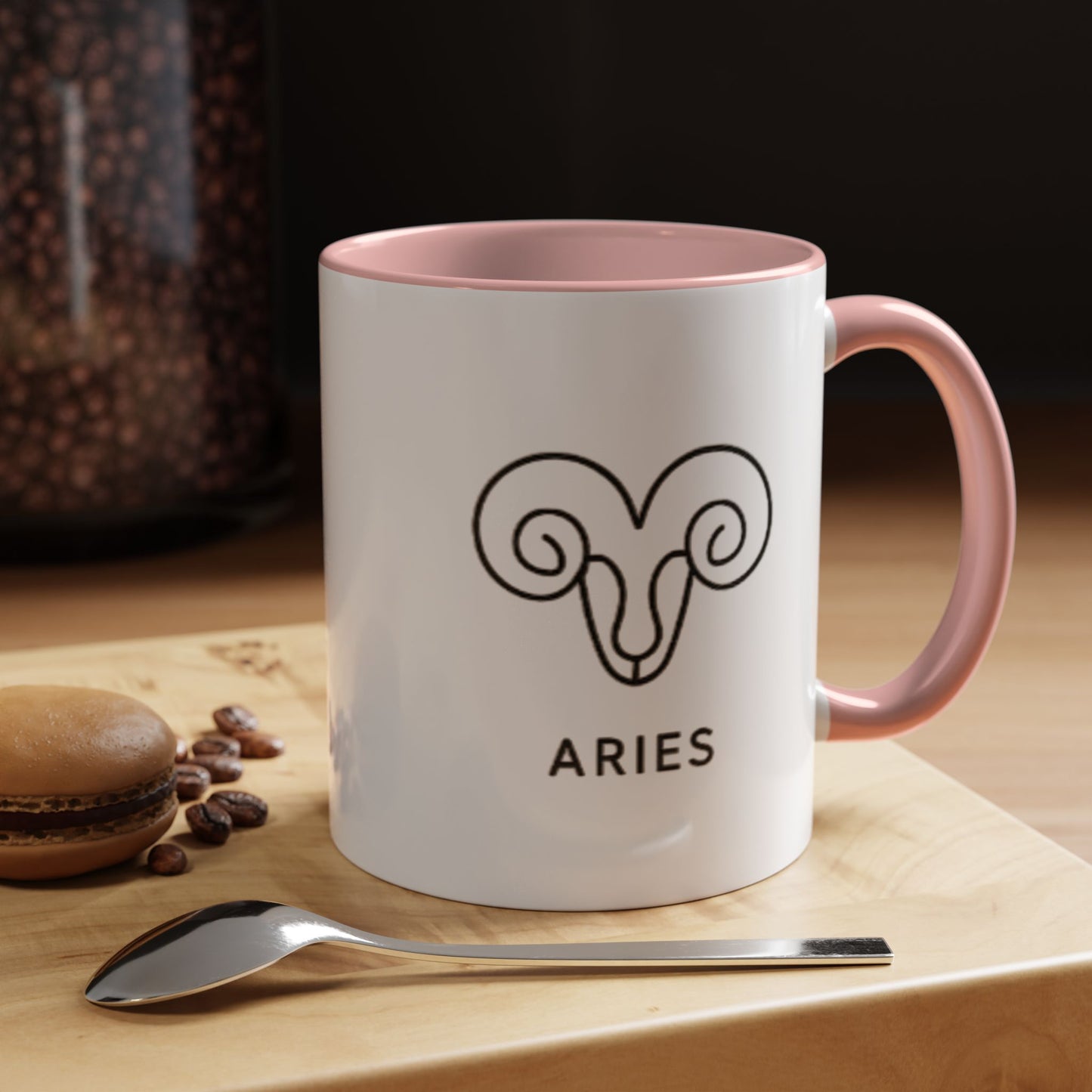Aries Zodiac Accent Mug (11oz & 15oz)