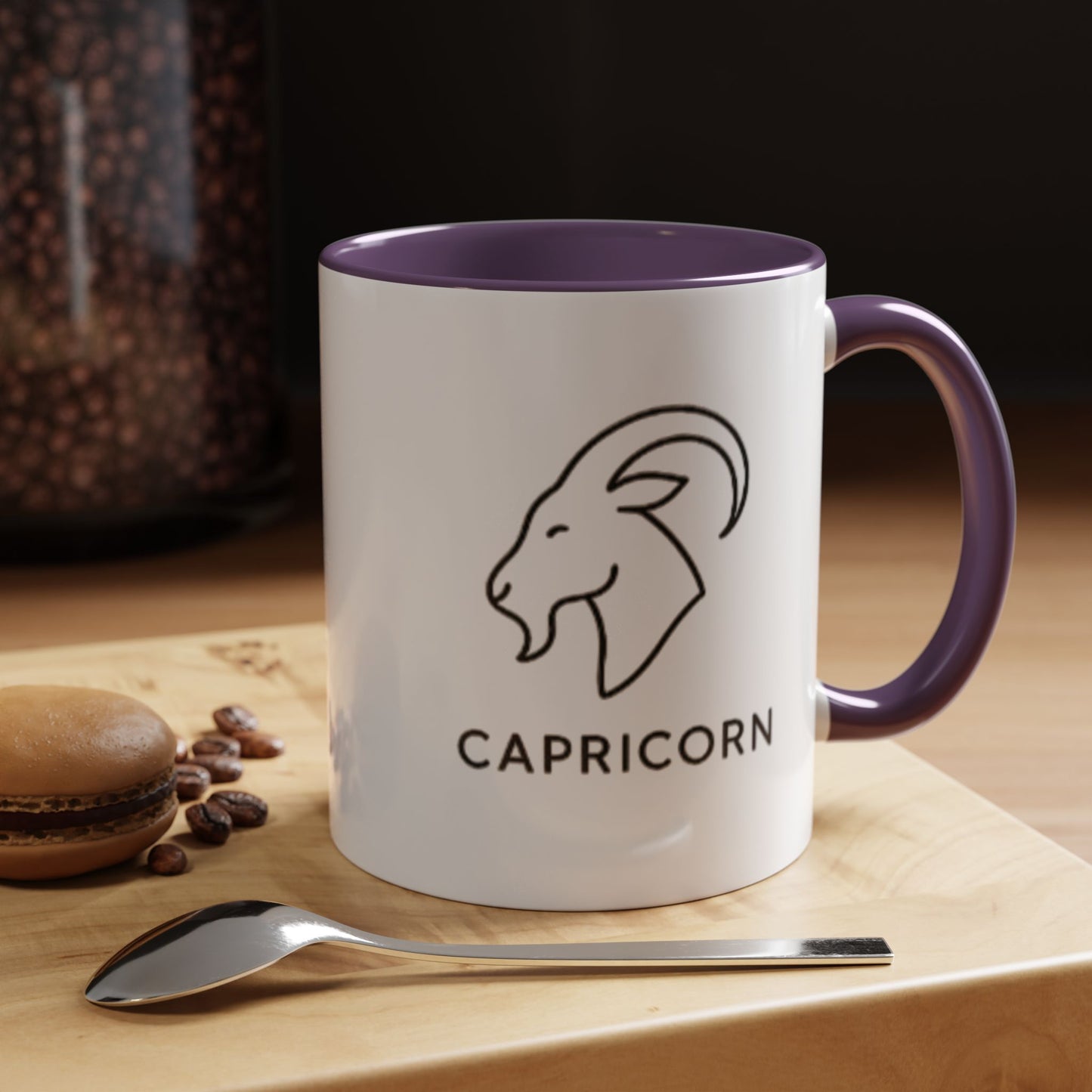 Capricorn Zodiac Accent Mug (11oz & 15oz)