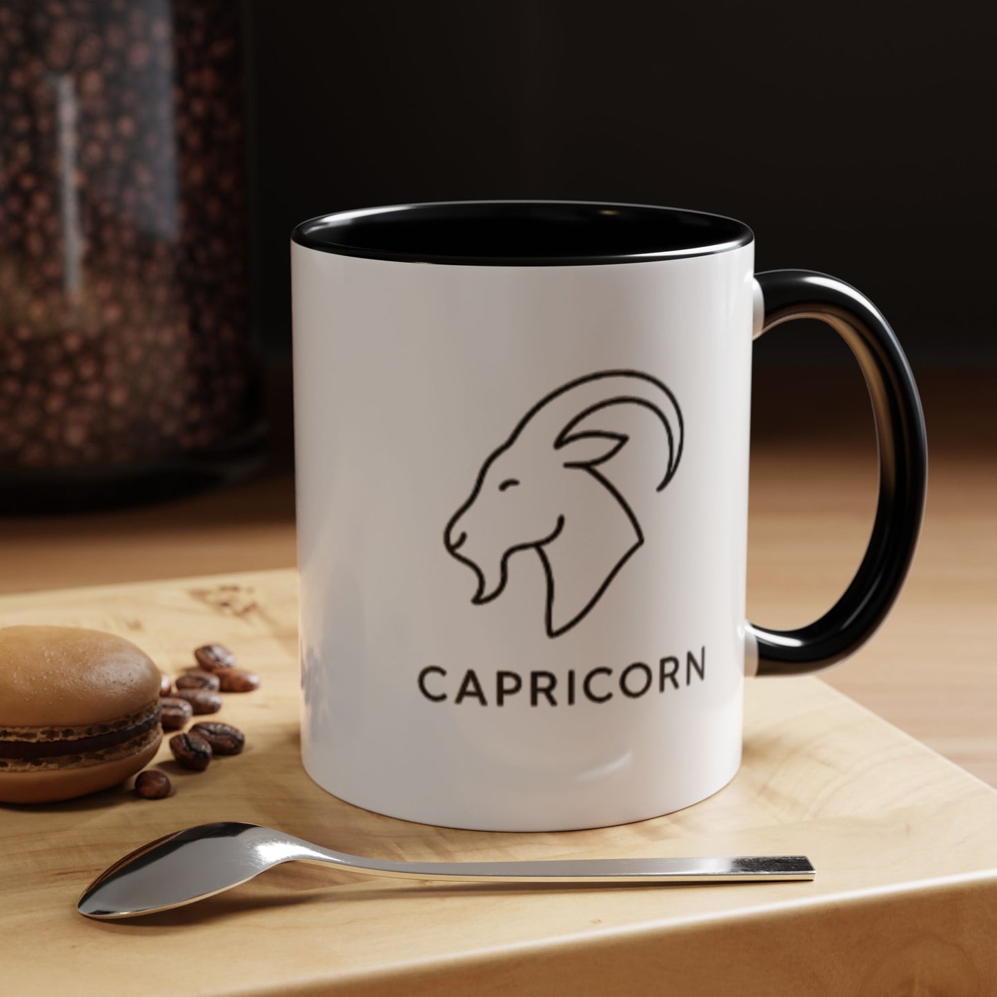 Capricorn Zodiac Accent Mug (11oz & 15oz)