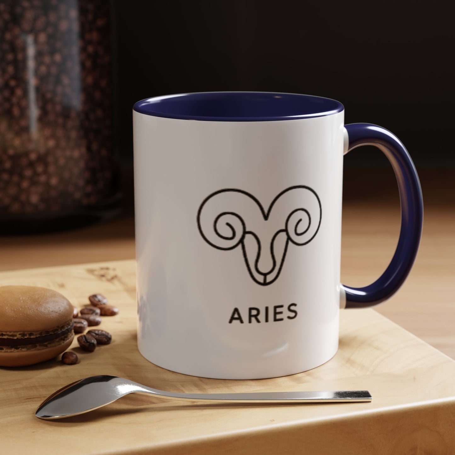 Aries Zodiac Accent Mug (11oz & 15oz)