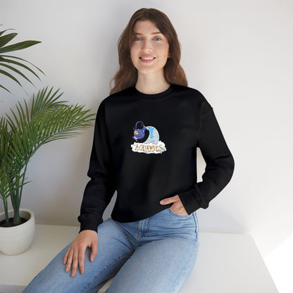 Aquarius Zodiac Unisex Heavy Blend™ Crewneck Sweatshirt
