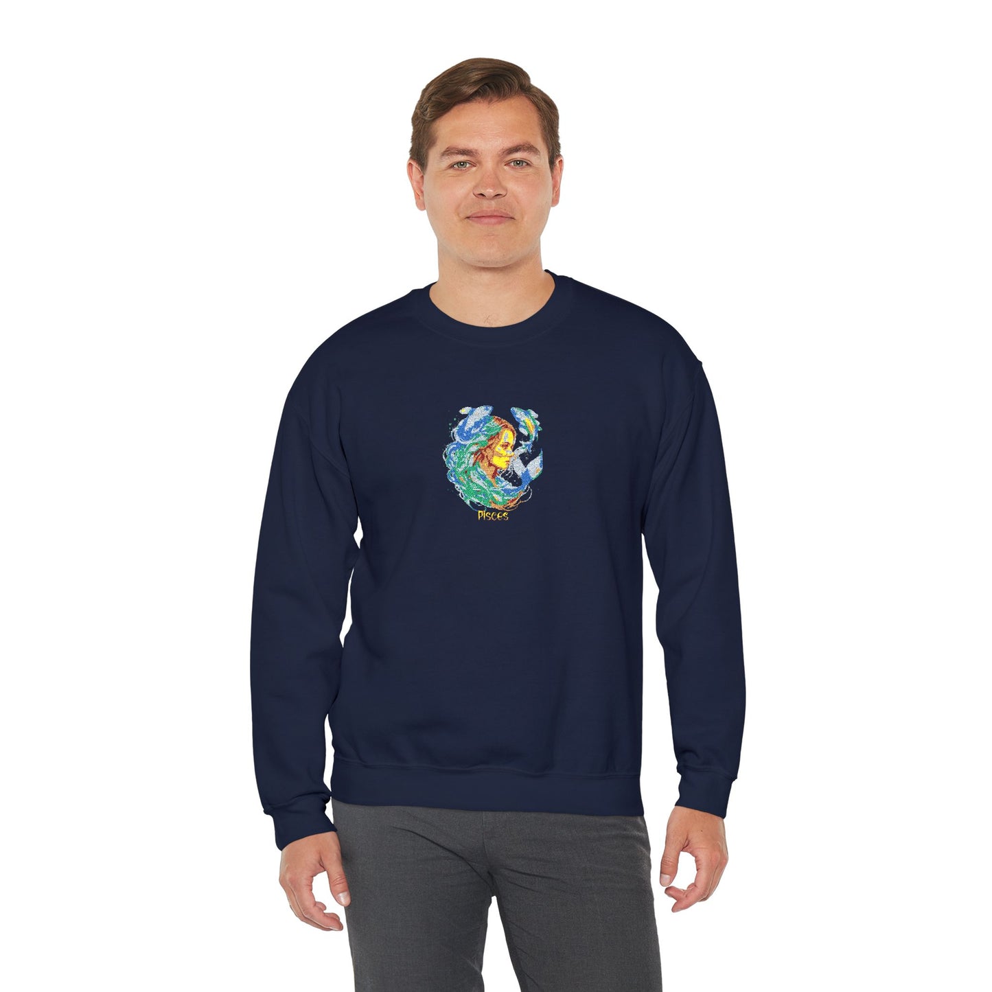Pisces Zodiac Unisex Heavy Blend™ Crewneck Sweatshirt