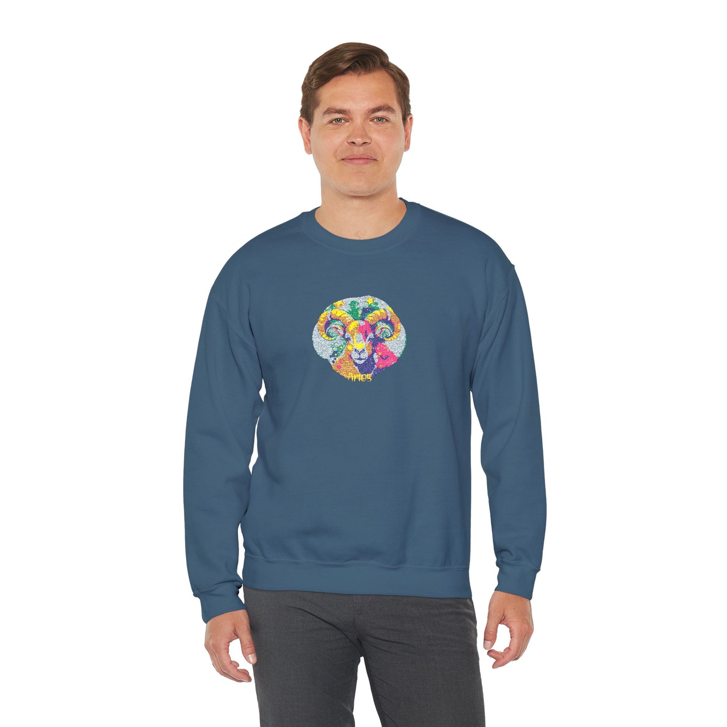 Aries Zodiac Unisex Heavy Blend™ Crewneck Sweatshirt
