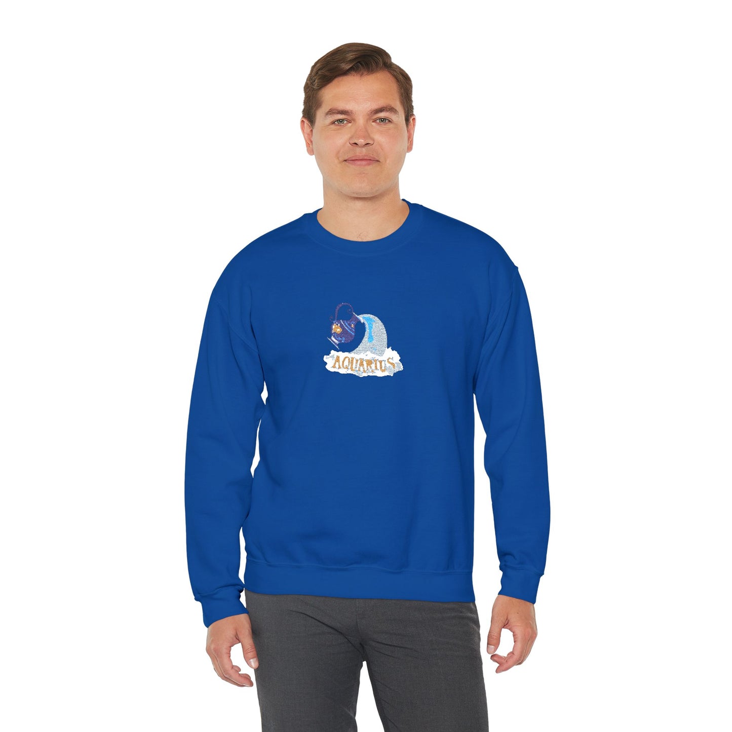 Aquarius Zodiac Unisex Heavy Blend™ Crewneck Sweatshirt