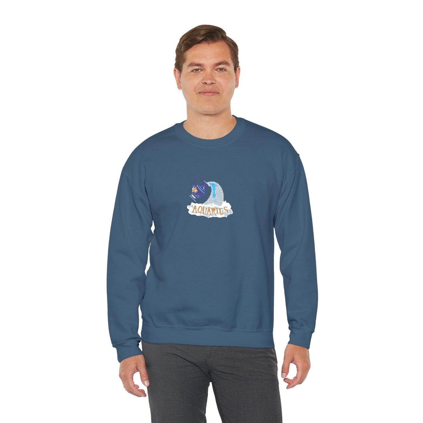 Aquarius Zodiac Unisex Heavy Blend™ Crewneck Sweatshirt