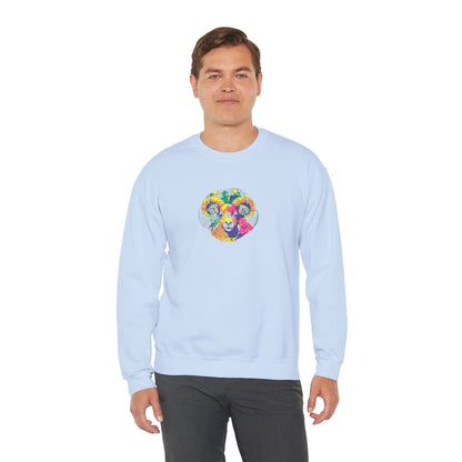 Aries Zodiac Unisex Heavy Blend™ Crewneck Sweatshirt