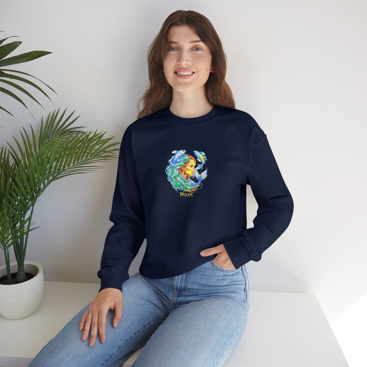Pisces Zodiac Unisex Heavy Blend™ Crewneck Sweatshirt