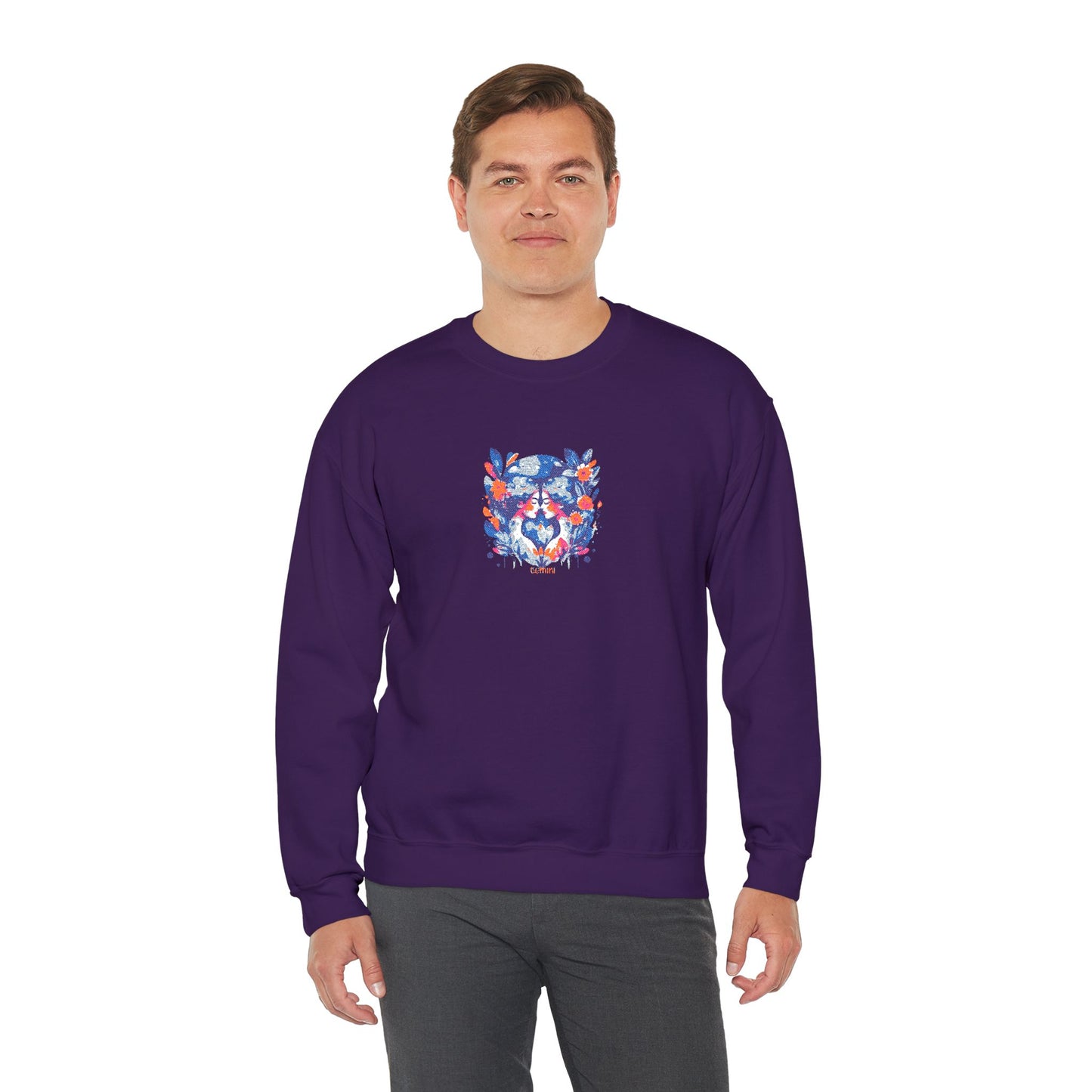Gemini Zodiac Unisex Heavy Blend™ Crewneck Sweatshirt