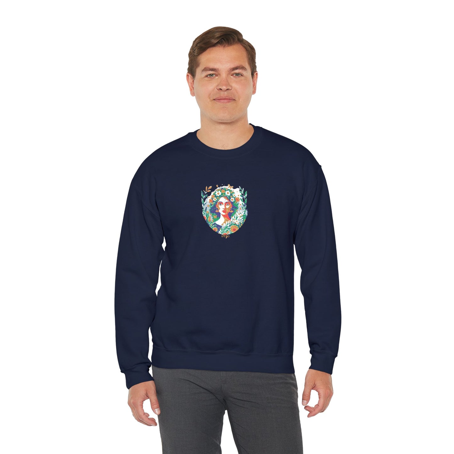 Virgo Zodiac Unisex Heavy Blend™ Crewneck Sweatshirt