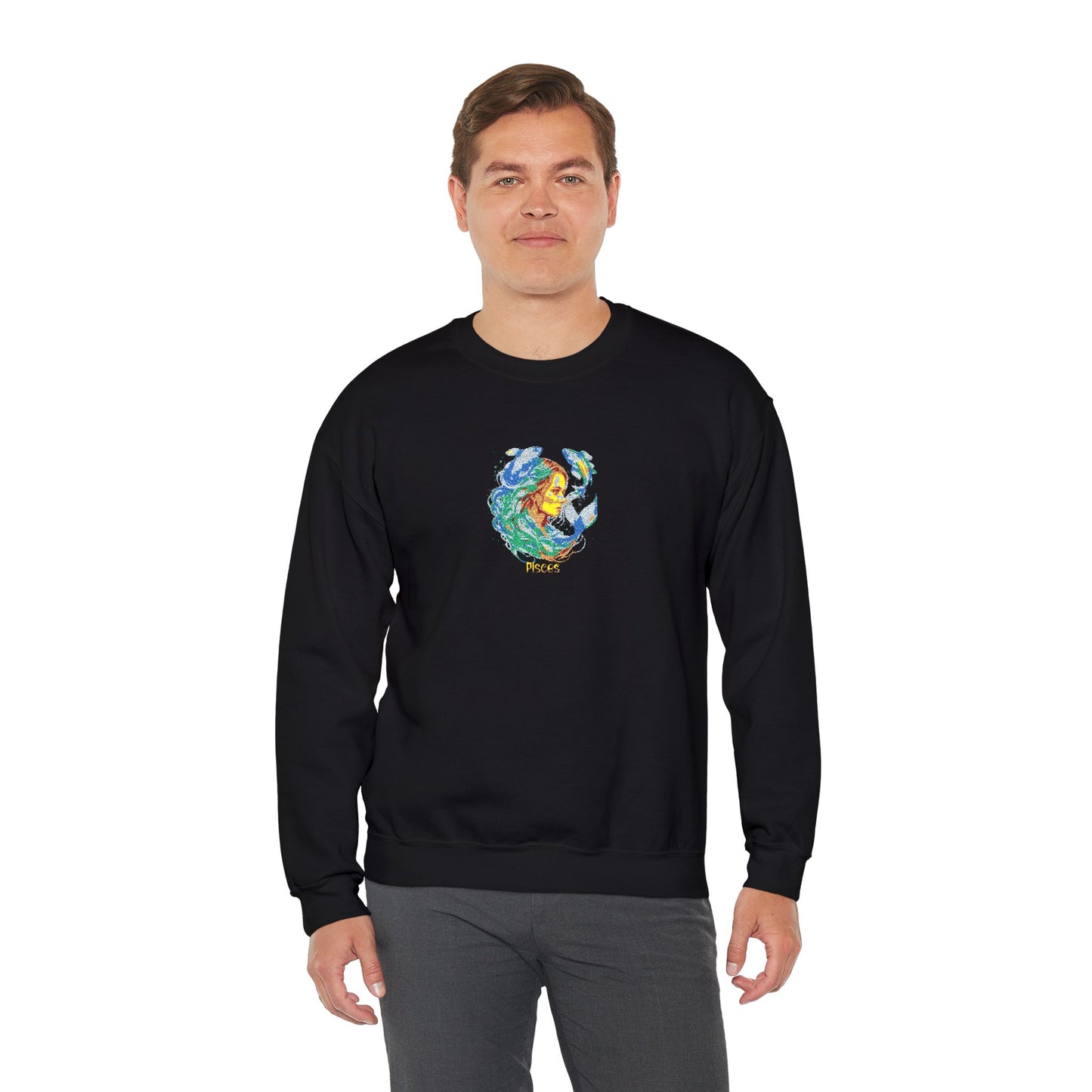 Pisces Zodiac Unisex Heavy Blend™ Crewneck Sweatshirt