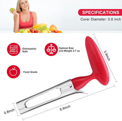Easy Apple Corer Tool – Durable Stainless Steel, Quick Fruit Core Remover for Apples & Pears