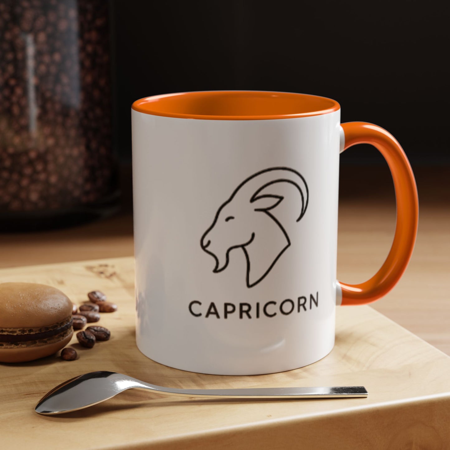 Capricorn Zodiac Accent Mug (11oz & 15oz)