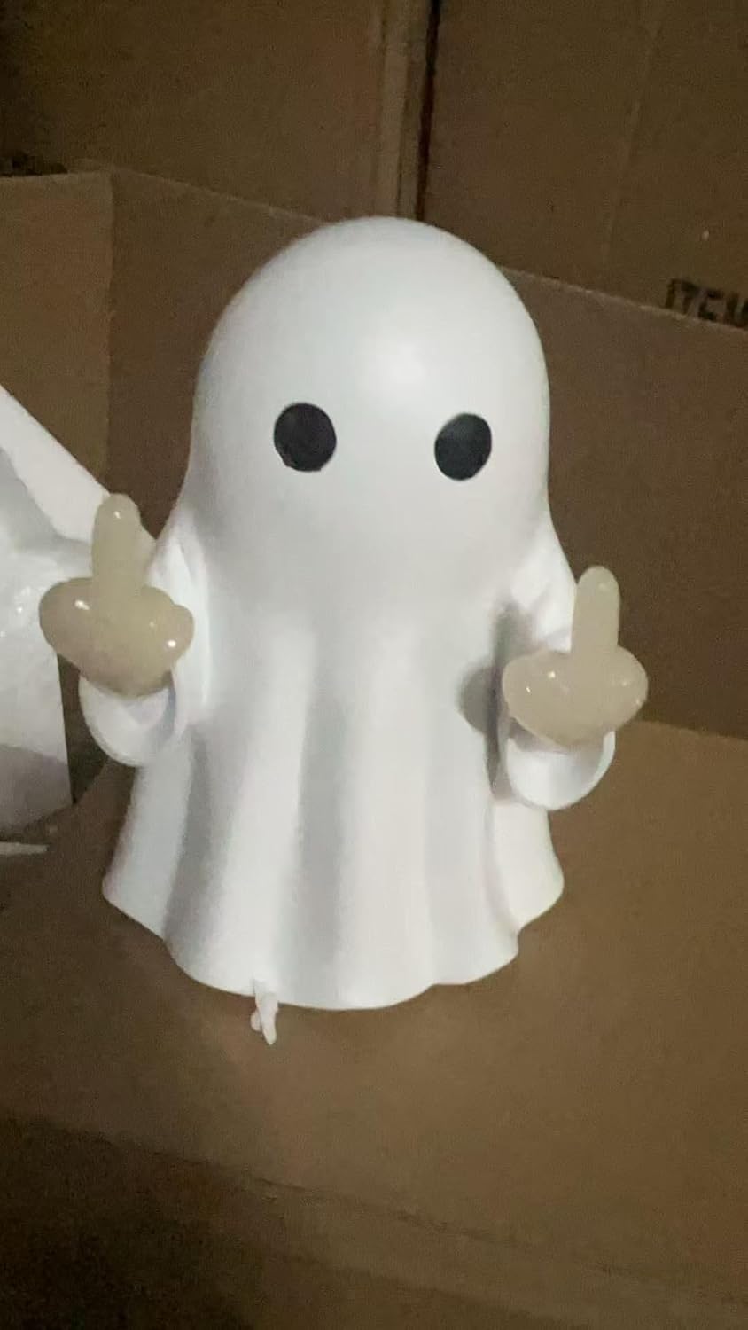 Halloween Ghost Figurine-Spooky & Cute Ghost Statue for Home, Desk, Party Decor | Funnyghost Halloween Decor Indoor