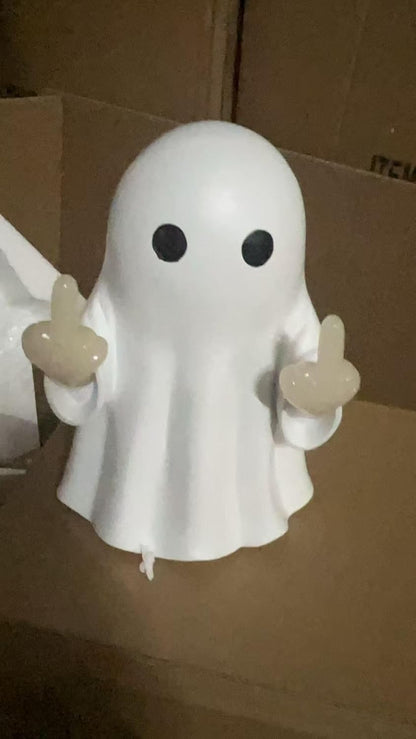 Halloween Ghost Figurine-Spooky & Cute Ghost Statue for Home, Desk, Party Decor | Funnyghost Halloween Decor Indoor