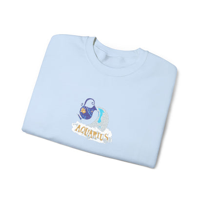 Aquarius Zodiac Unisex Heavy Blend™ Crewneck Sweatshirt