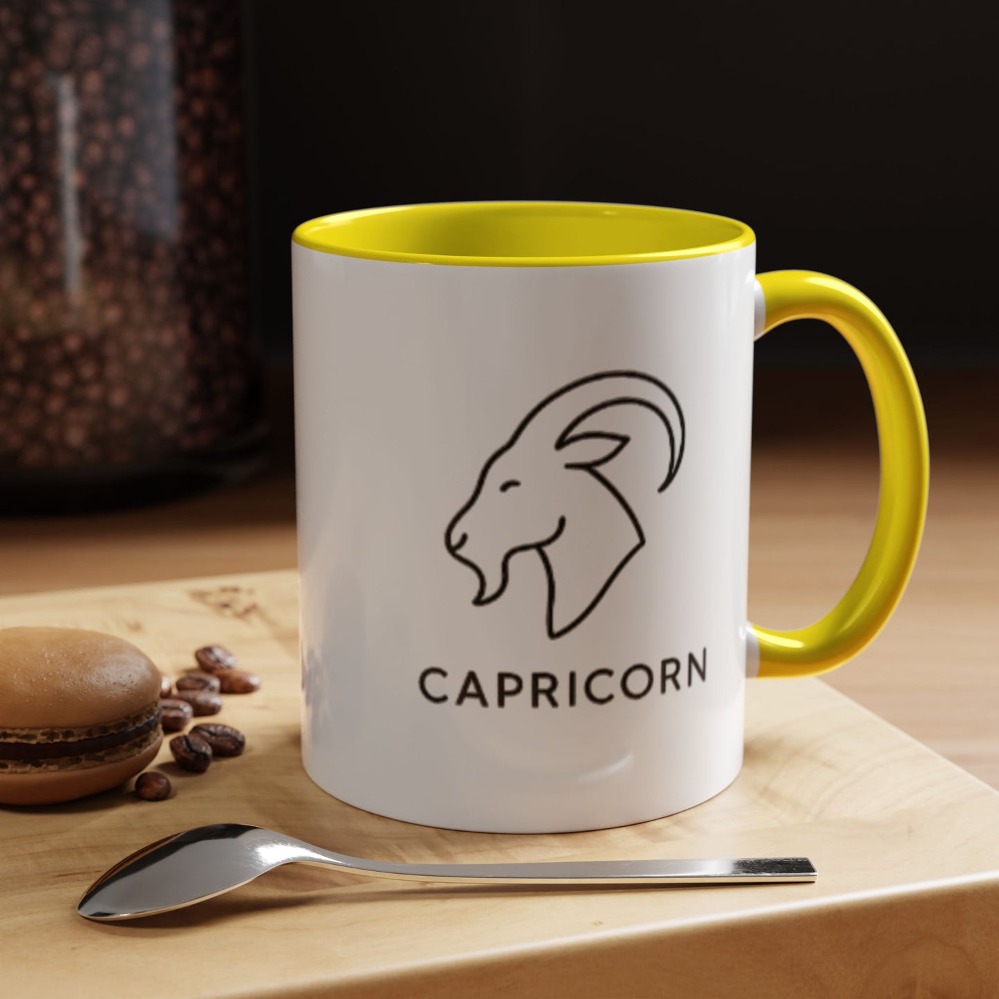 Capricorn Zodiac Accent Mug (11oz & 15oz)