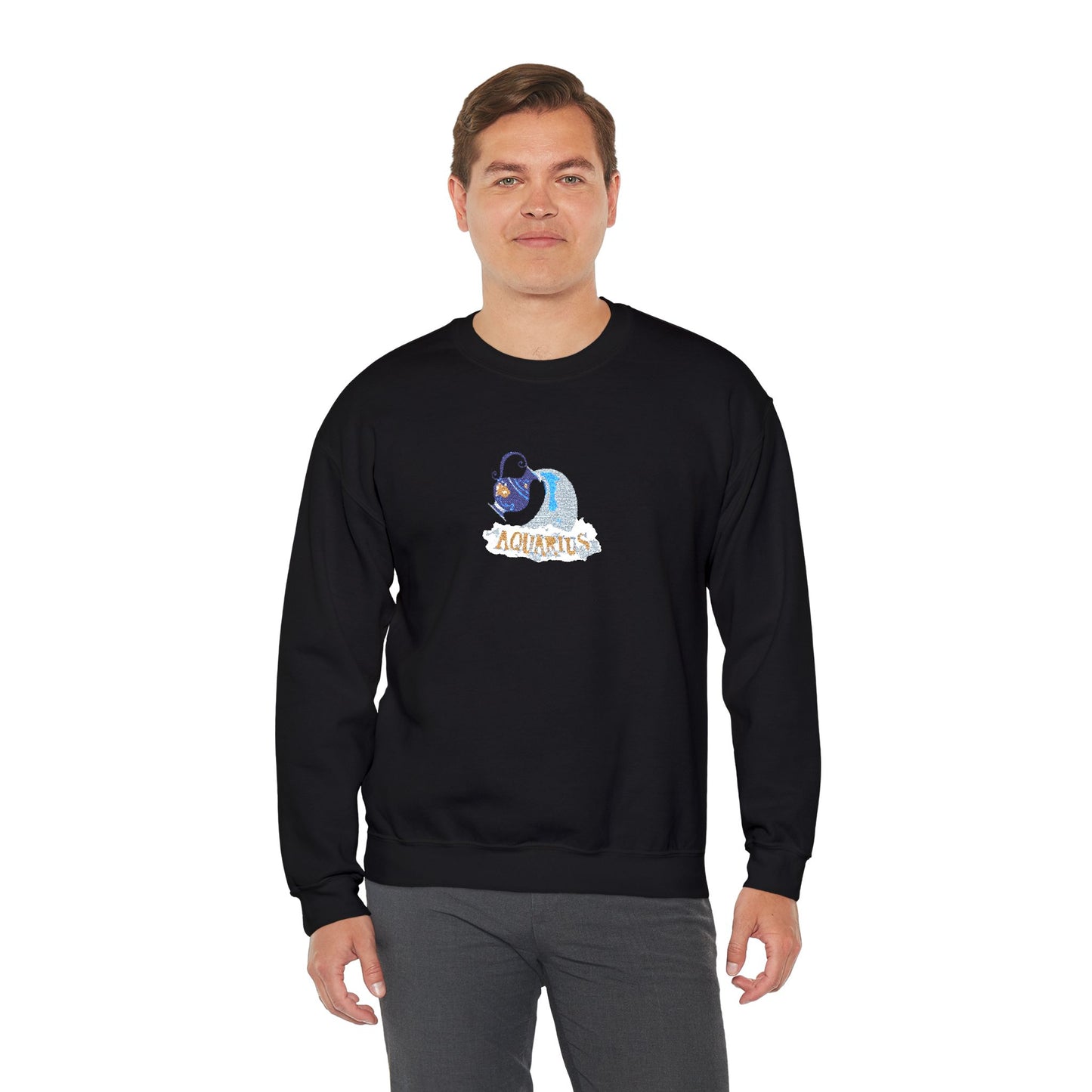 Aquarius Zodiac Unisex Heavy Blend™ Crewneck Sweatshirt