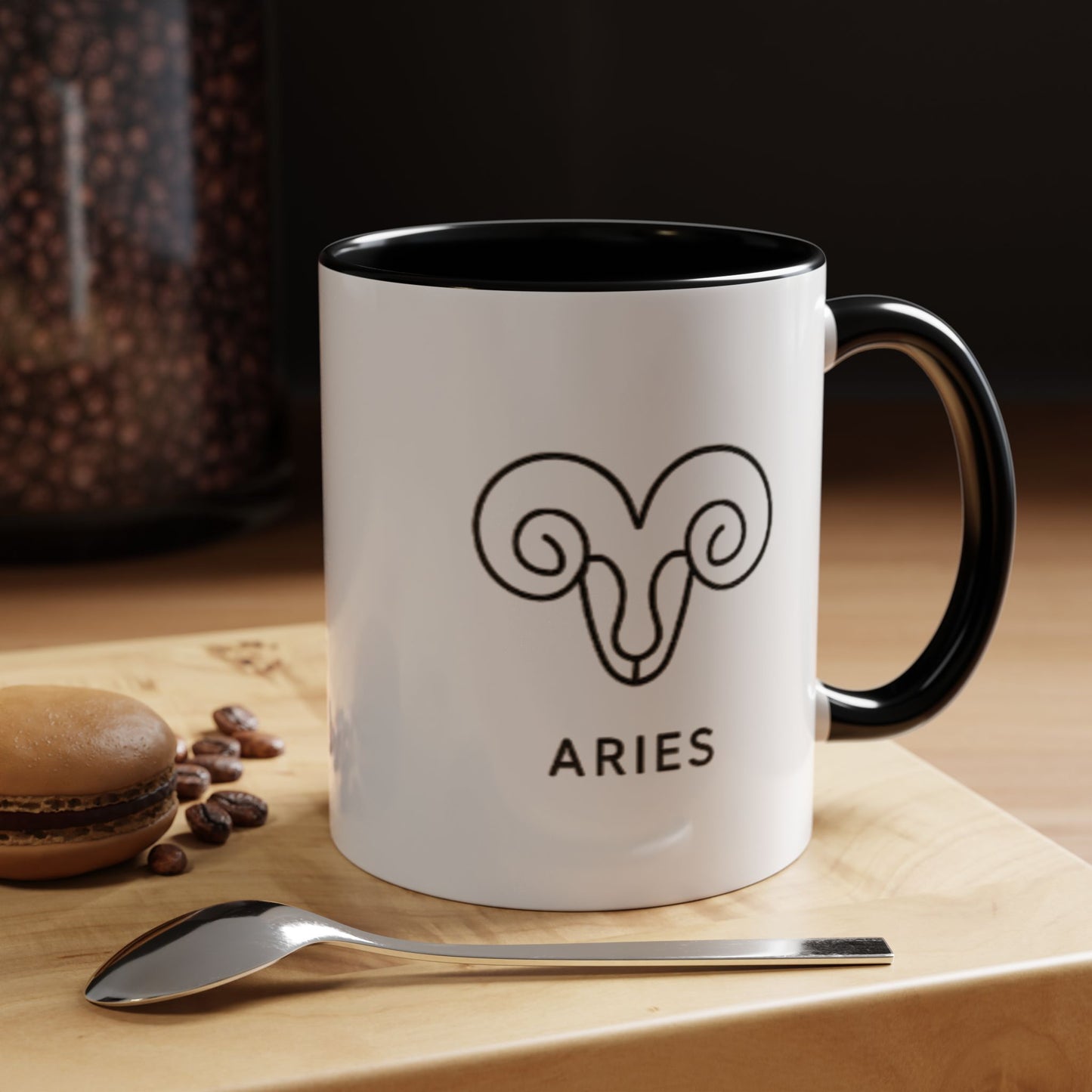Aries Zodiac Accent Mug (11oz & 15oz)