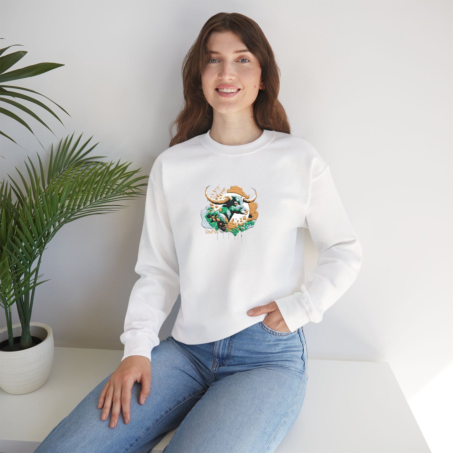 Taurus Zodiac Unisex Heavy Blend™ Crewneck Sweatshirt