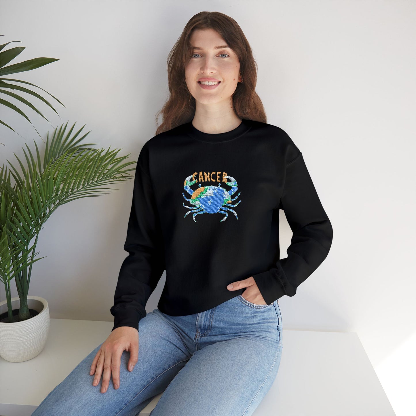Cancer Zodiac Unisex Heavy Blend™ Crewneck Sweatshirt