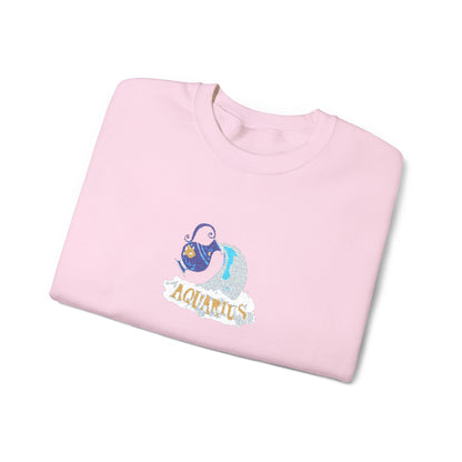Aquarius Zodiac Unisex Heavy Blend™ Crewneck Sweatshirt