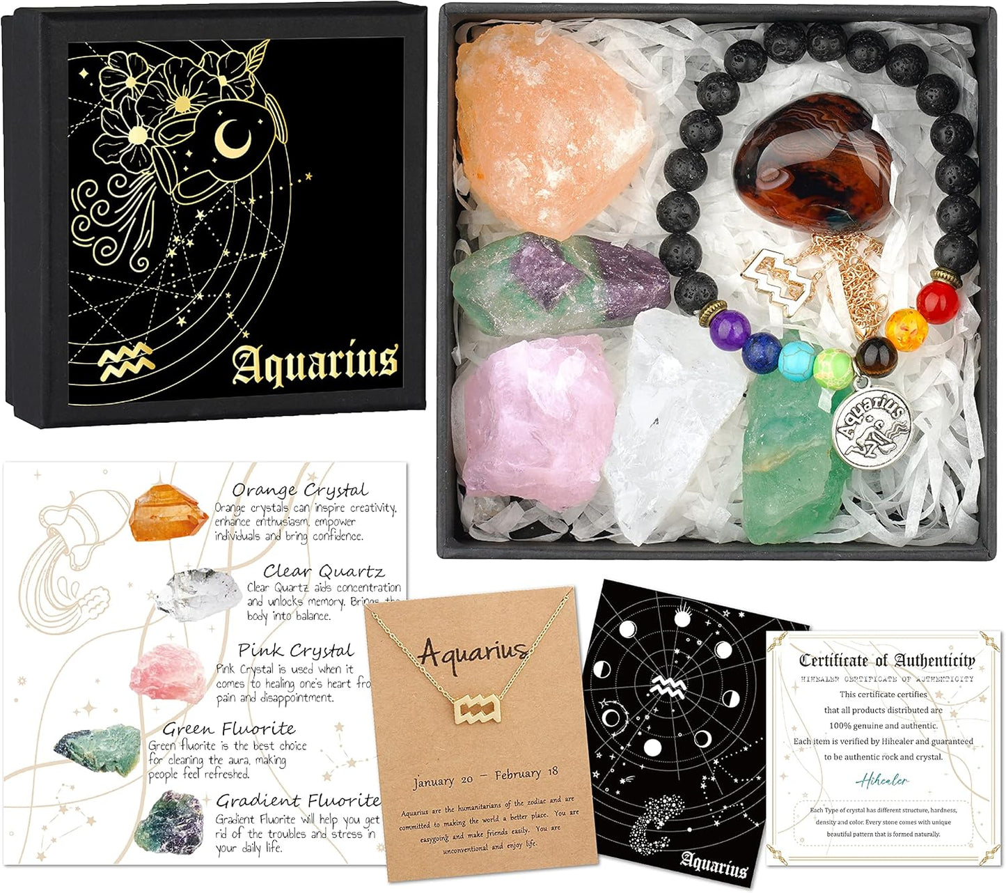 Zodiac Birthstone Gift Box – Spiritual & Healing Astrology Gifts for Women