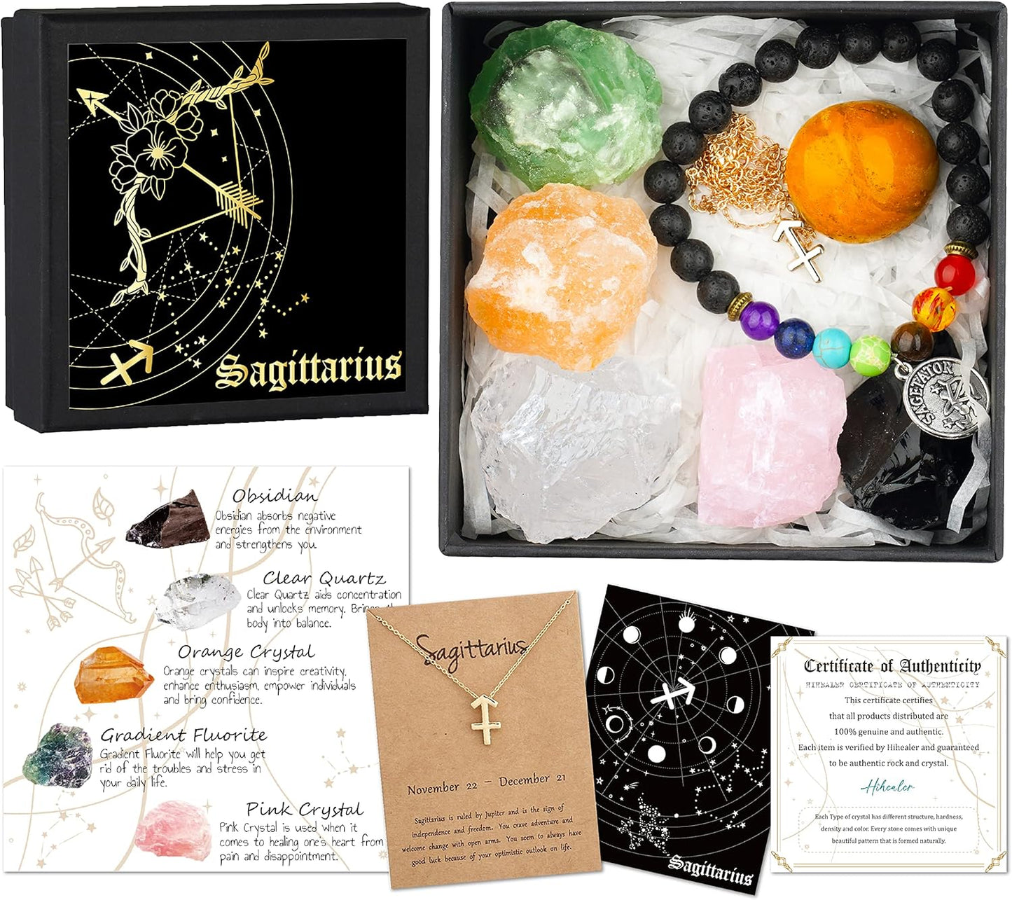 Zodiac Birthstone Gift Box – Spiritual & Healing Astrology Gifts for Women