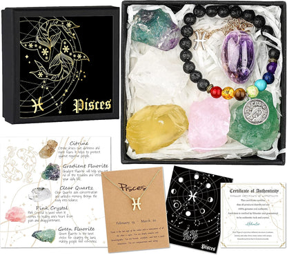 Zodiac Birthstone Gift Box – Spiritual & Healing Astrology Gifts for Women