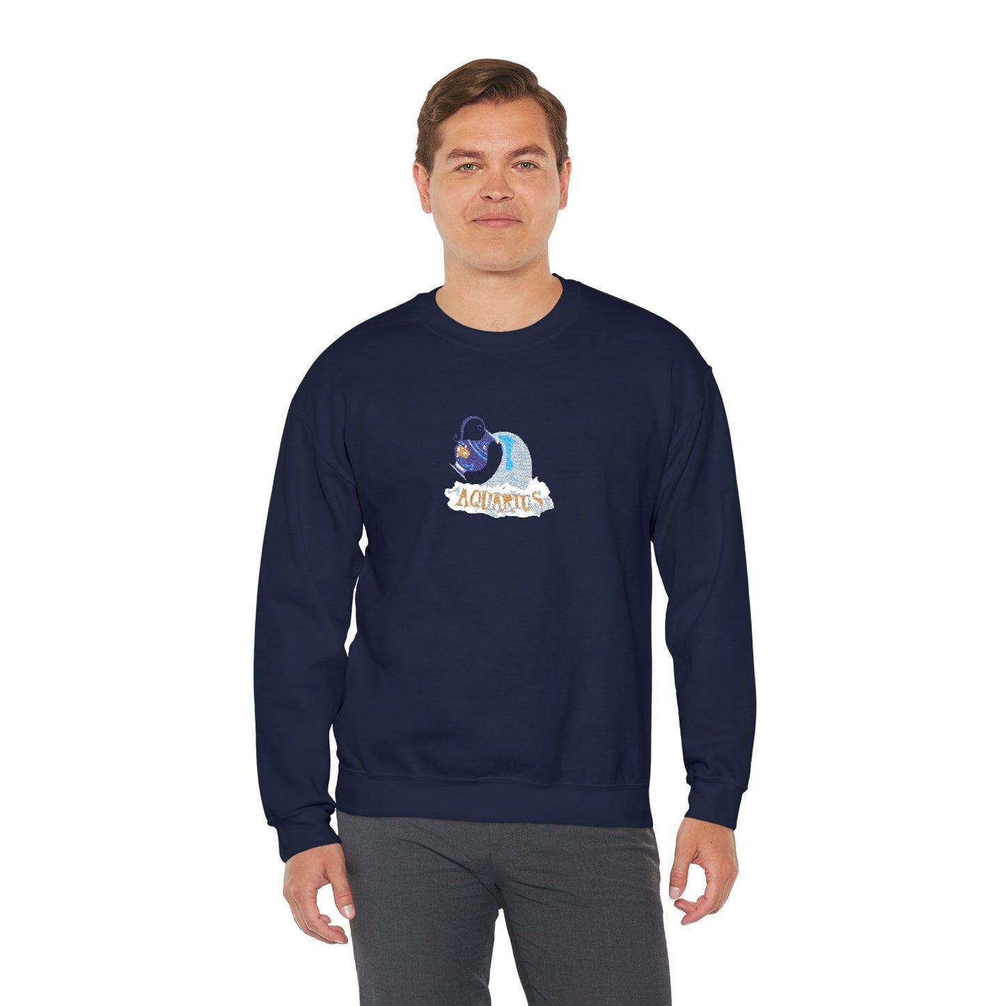 Aquarius Zodiac Unisex Heavy Blend™ Crewneck Sweatshirt
