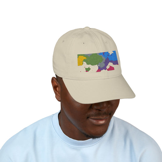 Organic Embroidered Baseball Cap – Colorful Tree Design | Adjustable Dad Hat