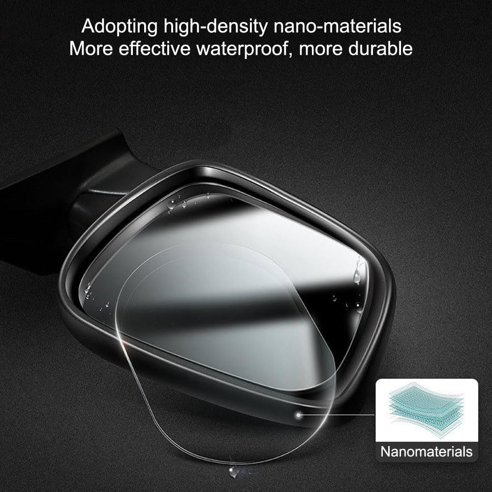 Car Rearview Mirror Film, 5.9"X3.9"Hd Na Waterproof Rainproof Transparent Protective Sticker, Universal Car Windows, Rearview Mirrors, Protective Film for Car Rear View Mirrors Side Windows (6PCS)